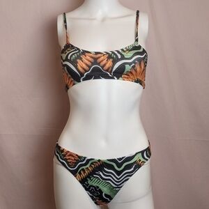 PrettyLittleThing Tribal Print Bikini size 4